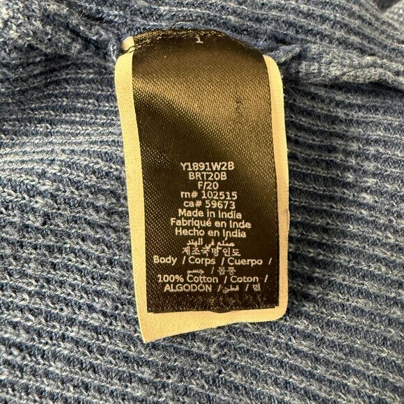 JOHN VARVATOS USA Blue Long Sleeve Thermal Polo Star Label Size Large - Picture 6 of 7